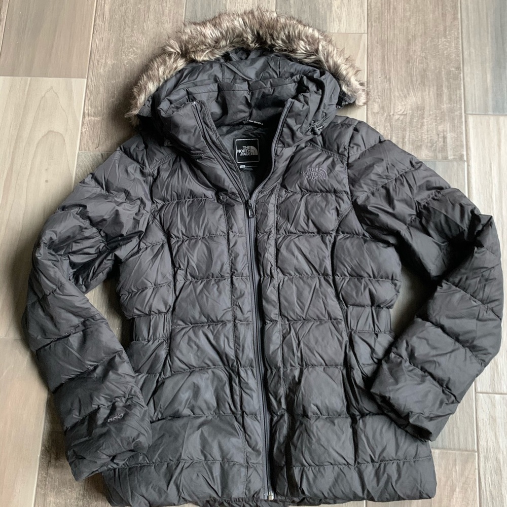 Charcoal grey North face jacket